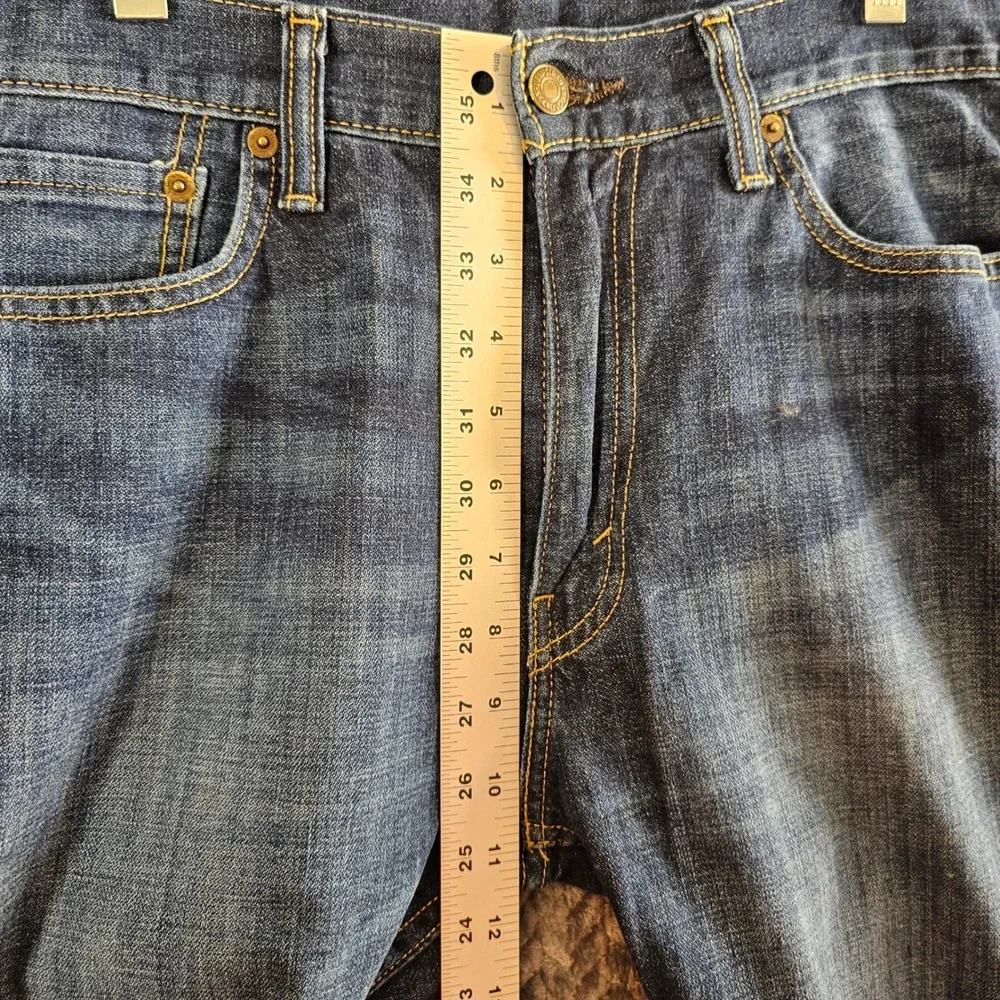 Levi Strauss 513 Slim‎ Straight Jeans Mens W33 L30 Medium Wash Denim